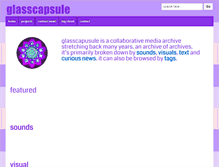 Tablet Screenshot of glasscapsule.com